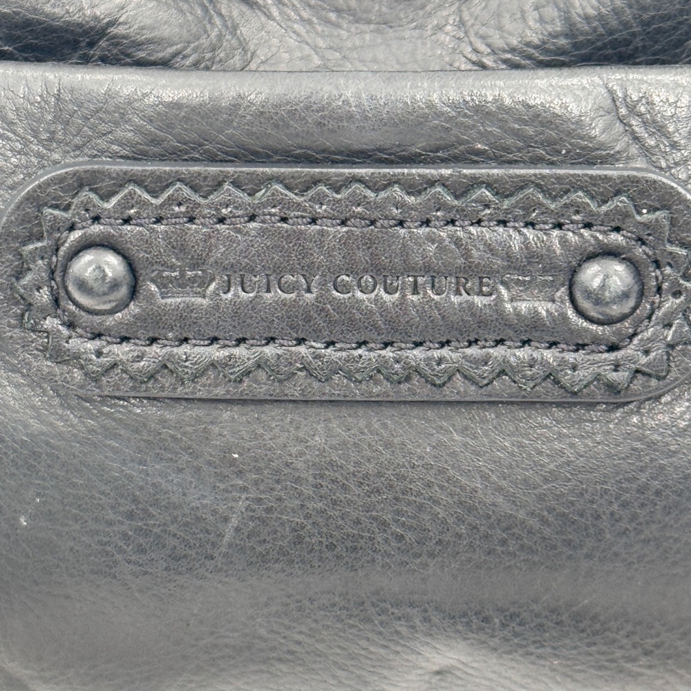 Juicy Couture Black Leather Quilted Chain Shoulder Bag - Picture 4 of 10